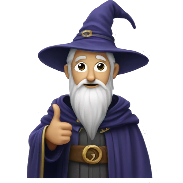 wizard with thumbs u emoji