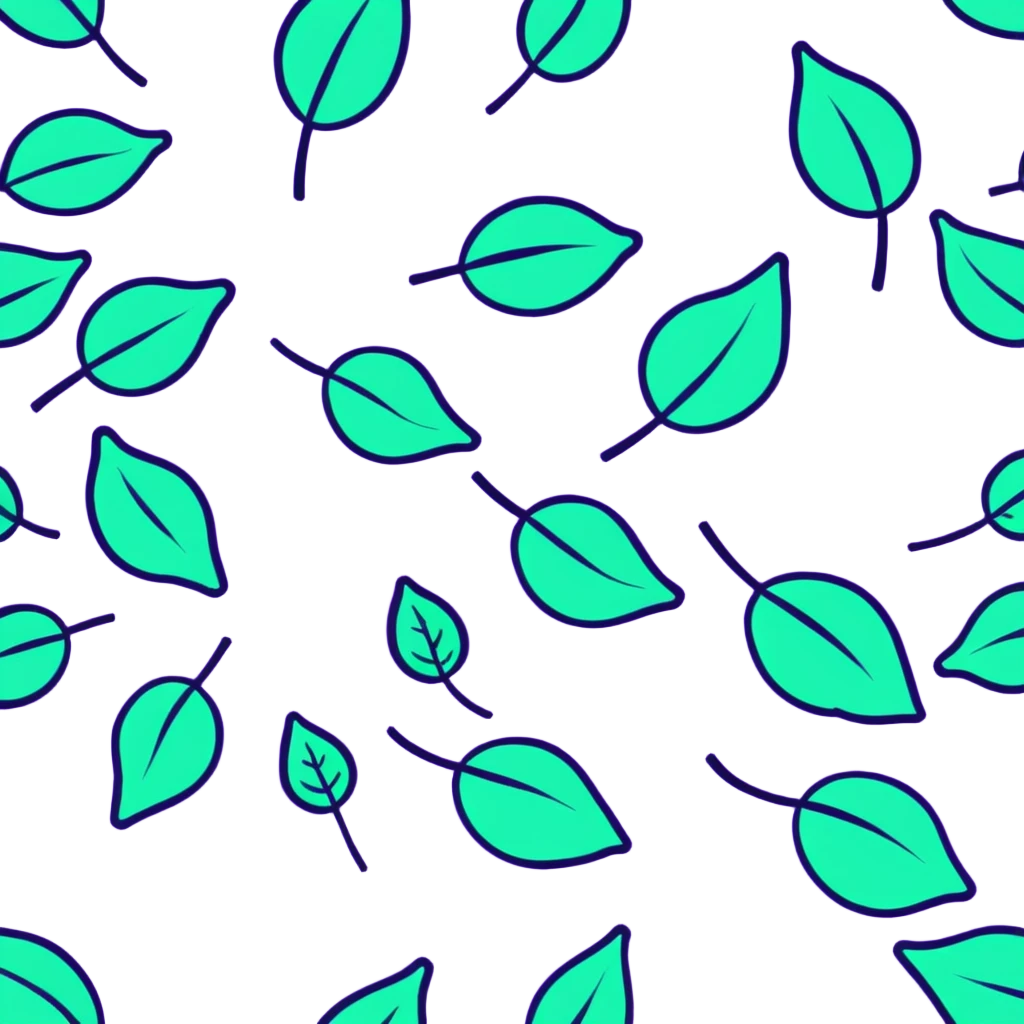 lush green summer leaves floating and spinning in a pleasant summer breeze emoji