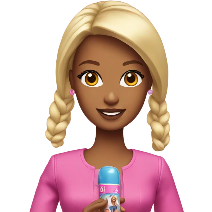 Tv playing Barbie emoji