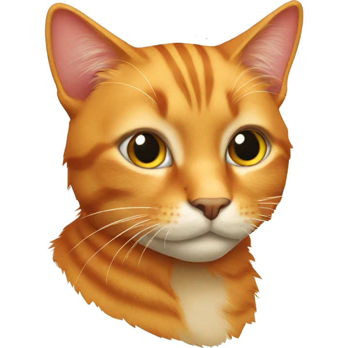 furry orange tabby cat emoji