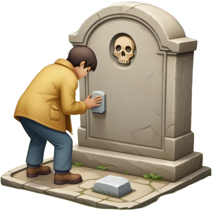 Pissing on grave  emoji