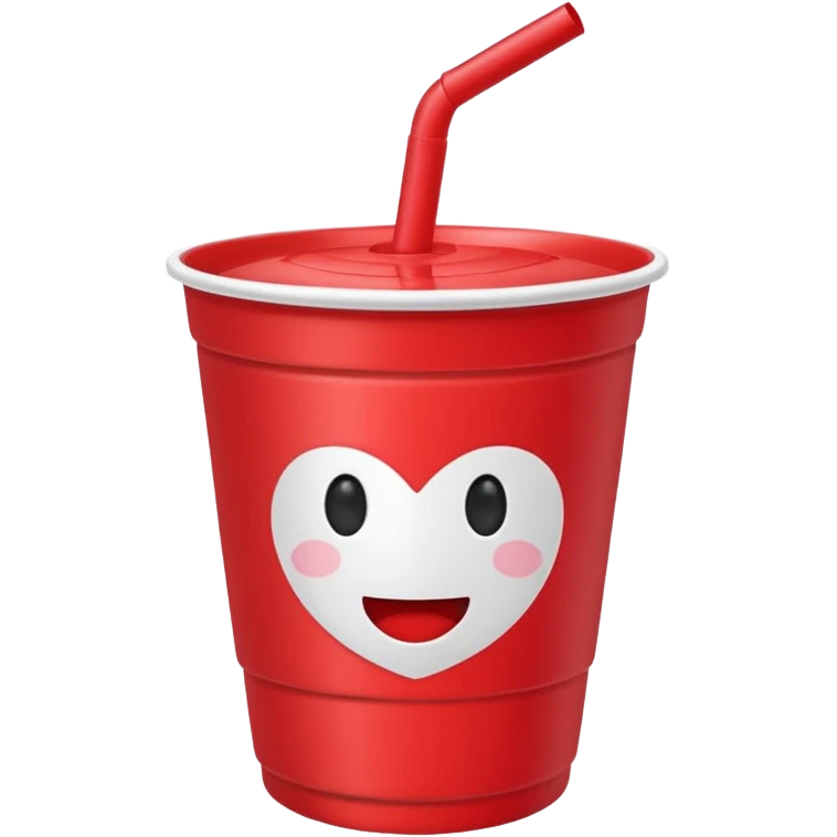 red cup with straw emoji