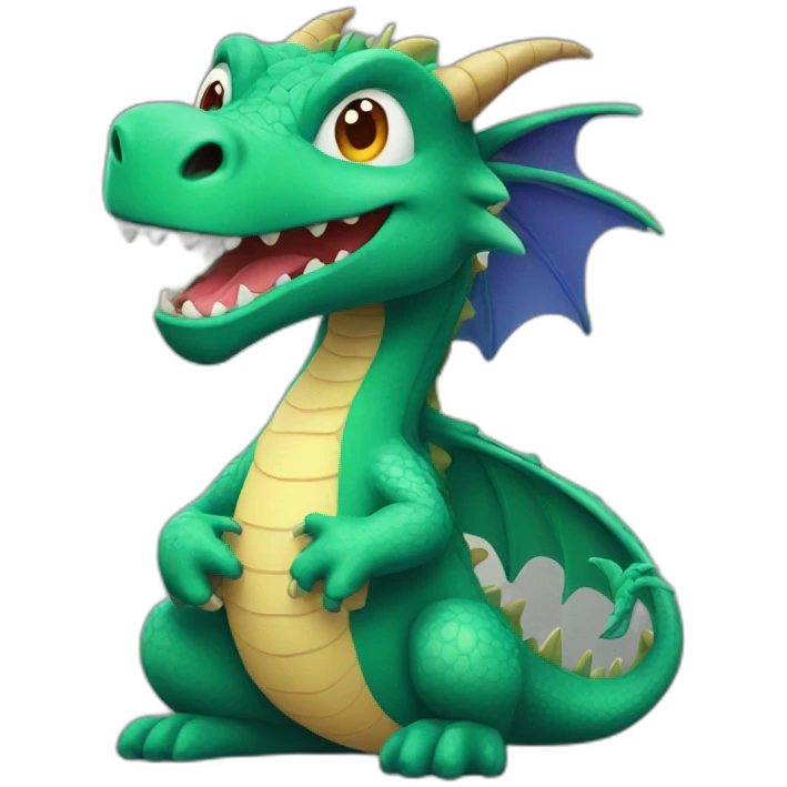 Dragon who play video games emoji