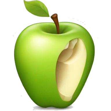 one bite apple emoji