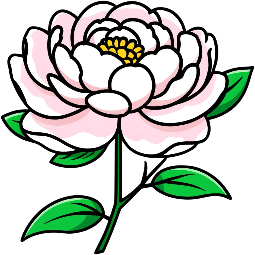 peony flower emoji