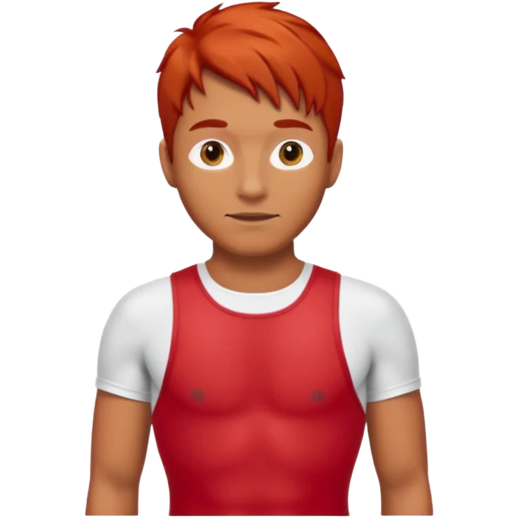 man in bathing suits with red hair emoji