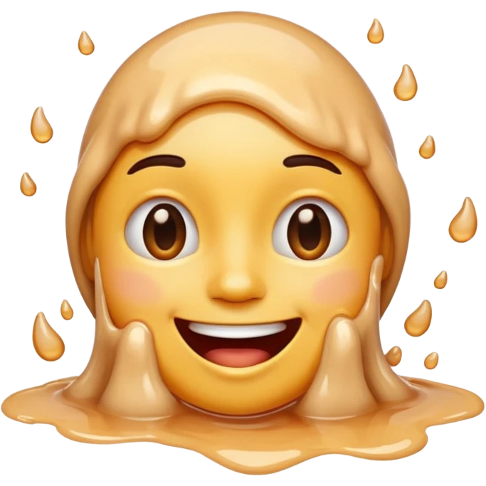 Melting in love emoji