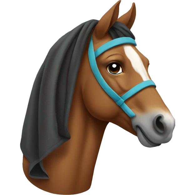 Horse wearing a hoodie emoji
