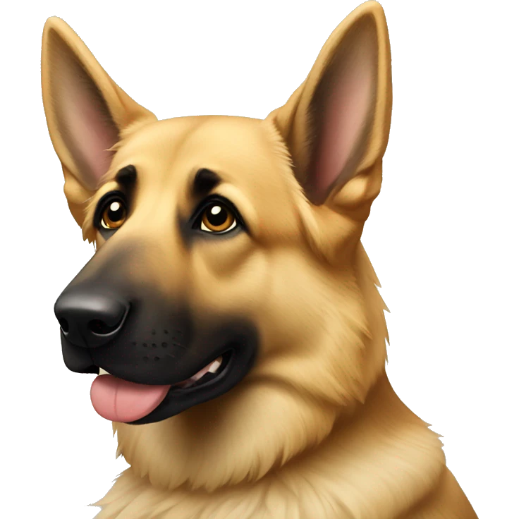 blonde german shepherd  emoji