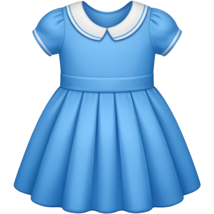 Baby dress blue emoji
