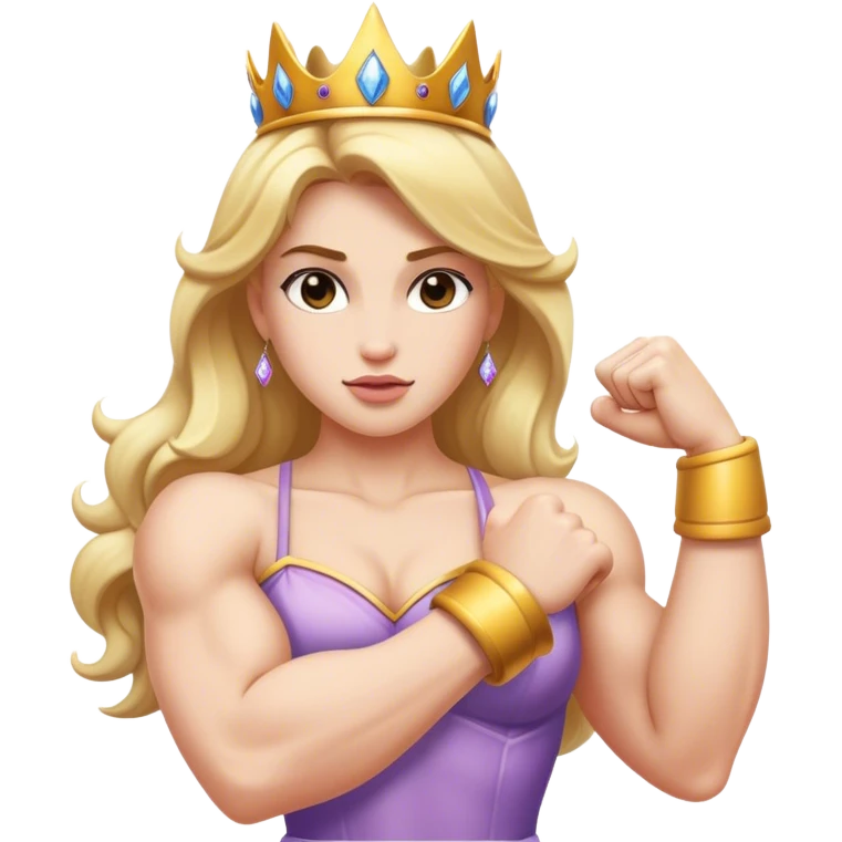 princess flexing bicep emoji