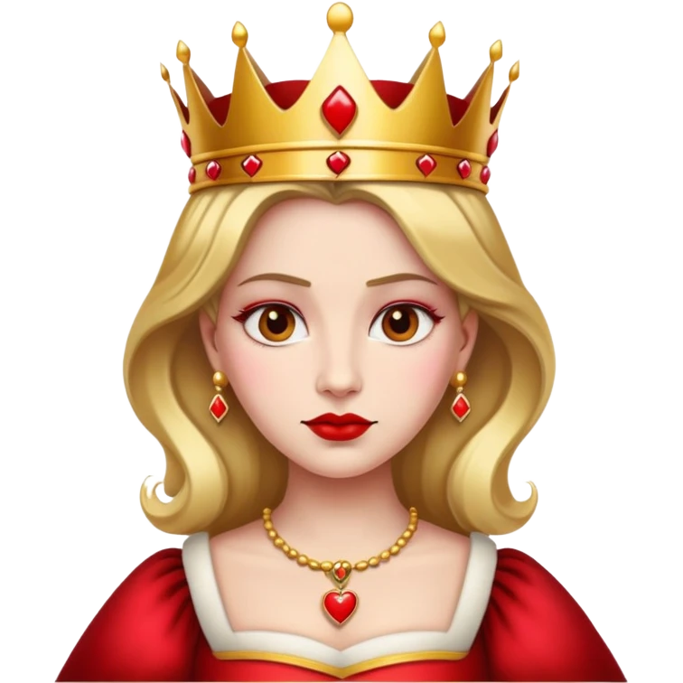 Queen of Hearts from Alice in Wonderland emoji