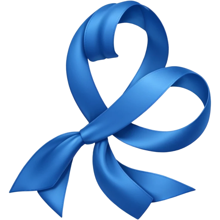 Blue ruban emoji
