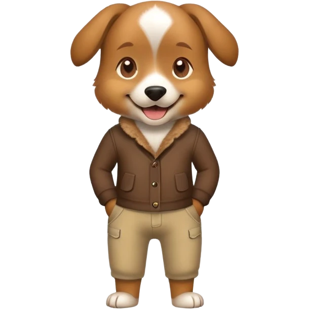 Dog in pants emoji