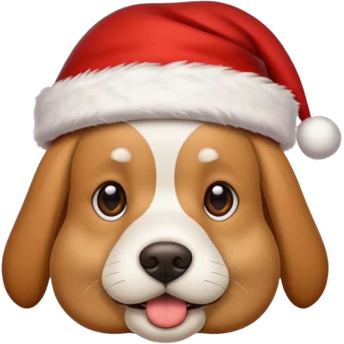 강아지 산타 emoji