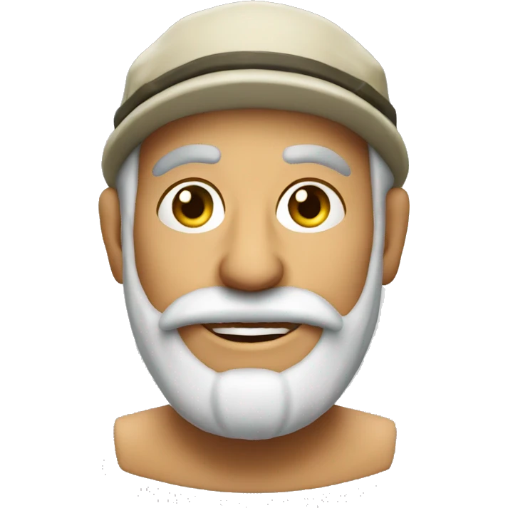 happy greek fisherman face emoji
