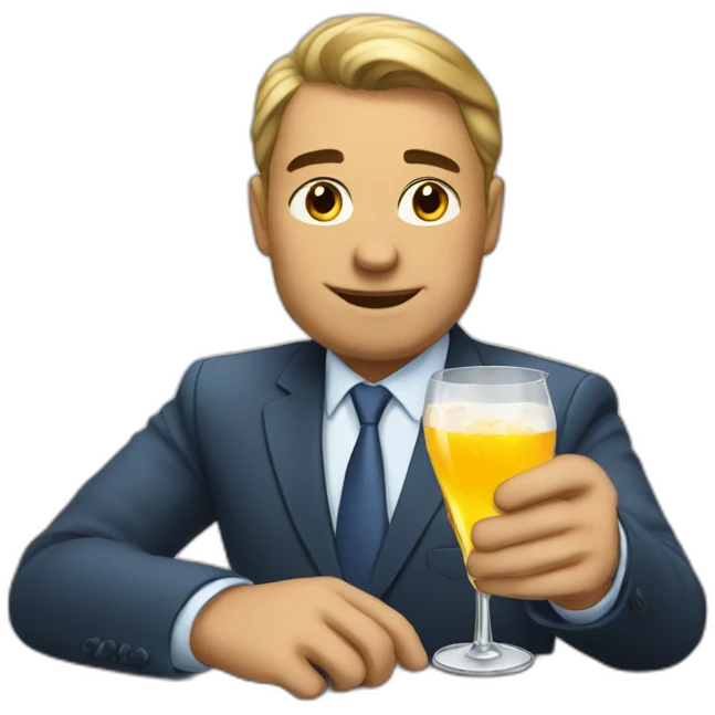 CEO-drinks emoji