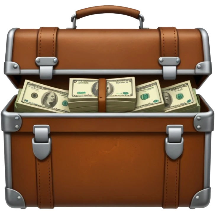 a prison grate with a briefcase with money behind it emoji