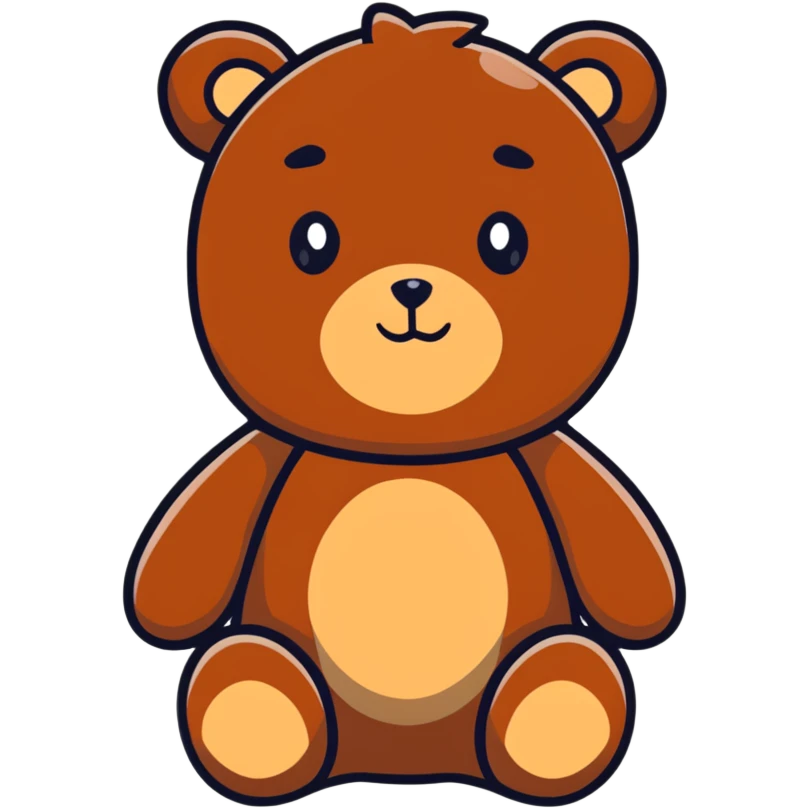 adorable teddy bear emoji