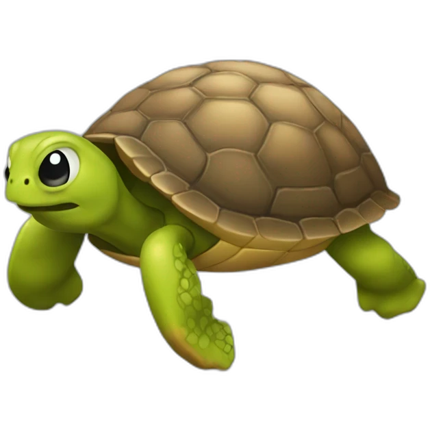 Poulpe sur tortue emoji