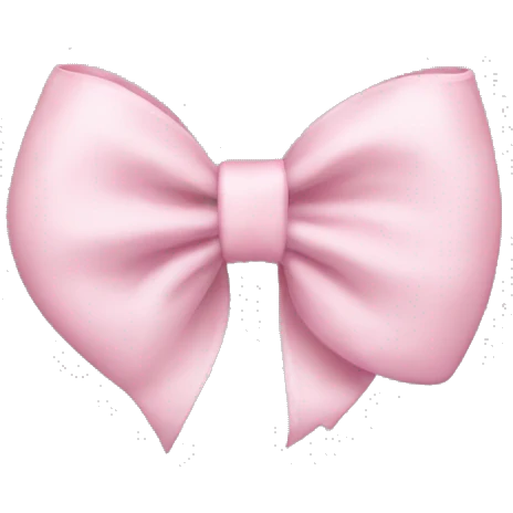 light pink bow  emoji