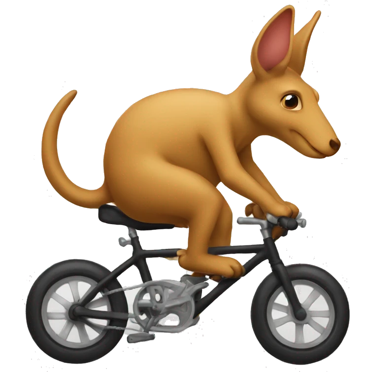 Aardvark on a bike emoji