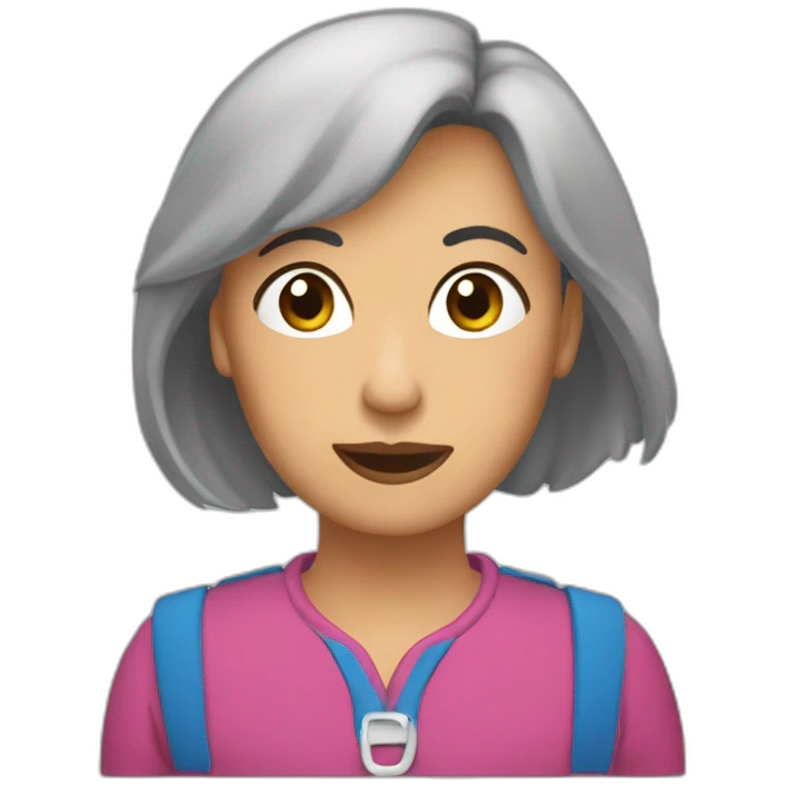 Vilma nuñez escribiendo emoji