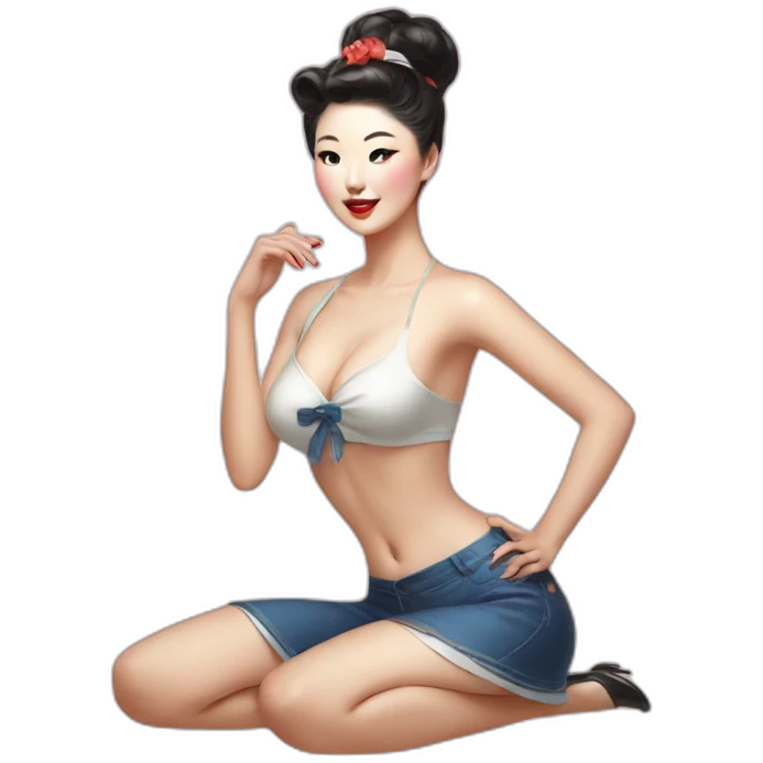 pin up Korean emoji