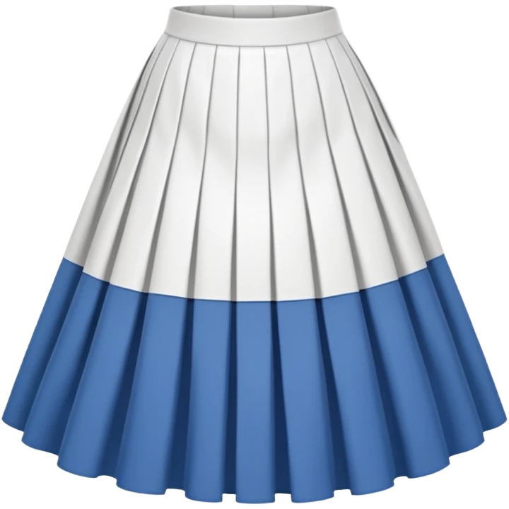 create a white midi skirt emoji
