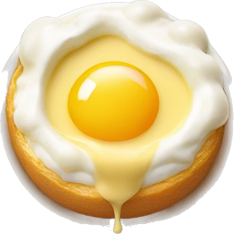 oeuf en neige creme anglaise caramel emoji