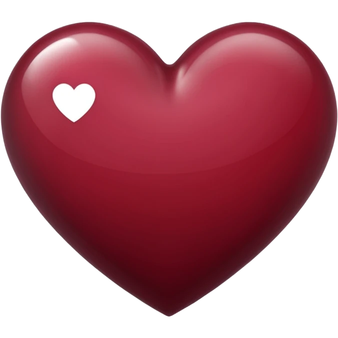 heart bordeaux emoji