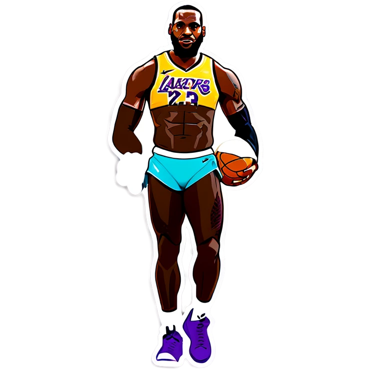 LeBron James with a bikini emoji