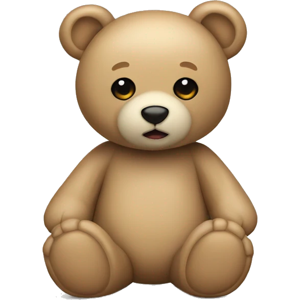 Beige teddy bear emoji