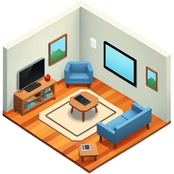 isometric interior severance severed floor apple tv  emoji