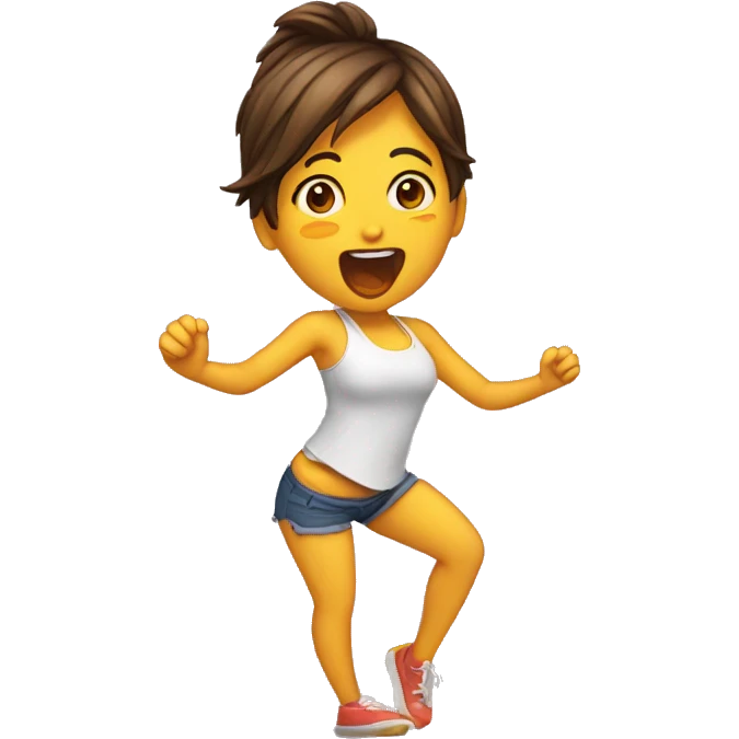 Chica sacando la lengua emoji