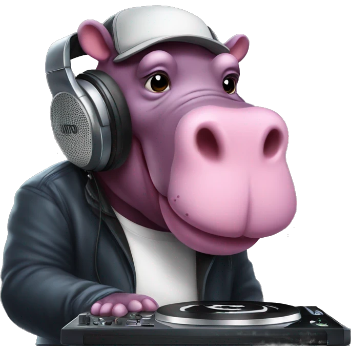 dj hippo emoji