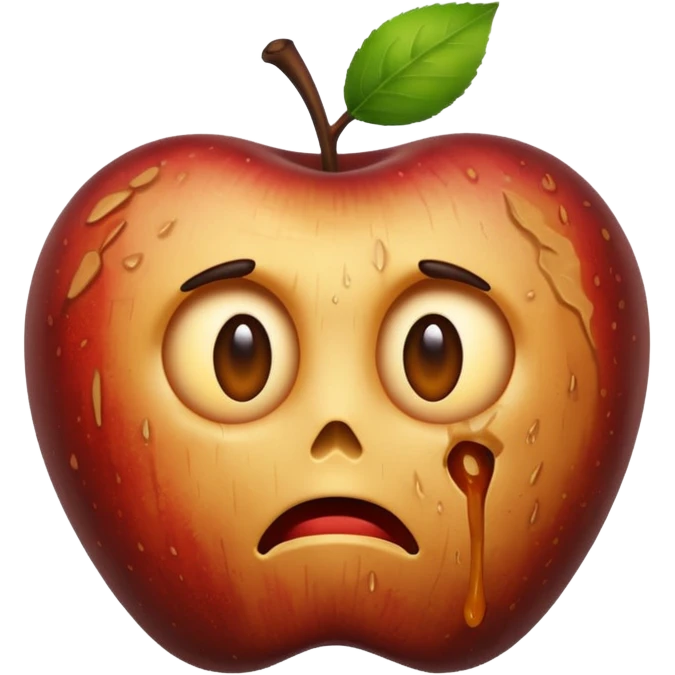 Rotten apple emoji emoji