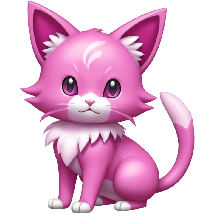 Shiny Purrloin-Skitty-Pokémon-Fakémon-hybrid-creature (full body) emoji