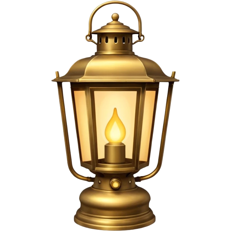 an edwardian-era lantern someone would carry on a dark winter night emoji