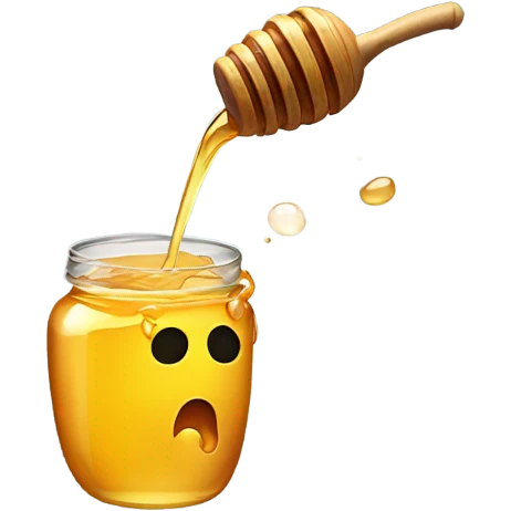 Honey pouring out of mouth emoji