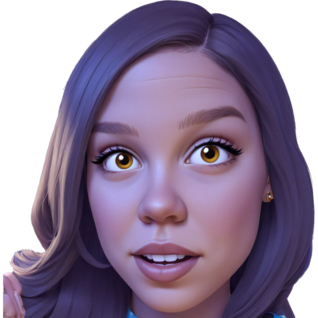 girl with hoop earrings portrait emoji