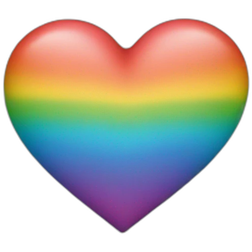 Rainbow heart emoji