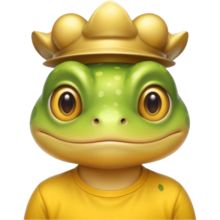 blonde frog with yellow shirt  emoji