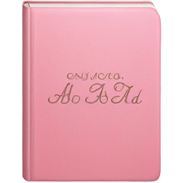 Aesthetic pink book emoji