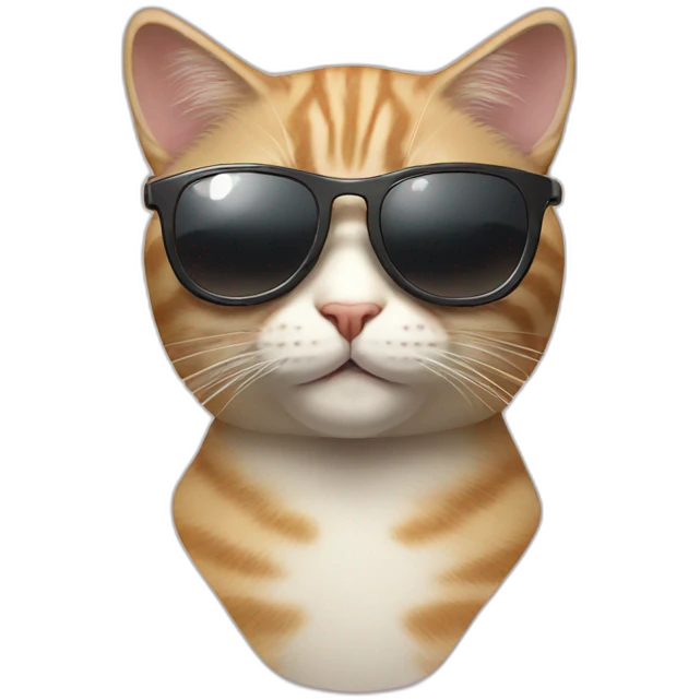 Cat whith sun glasses emoji