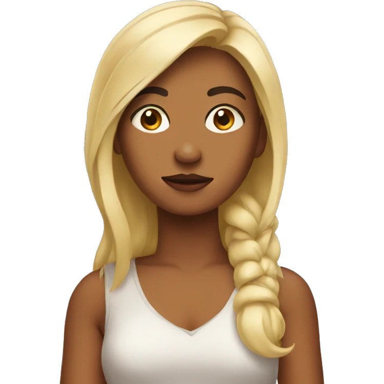 girl doing a side eye  emoji