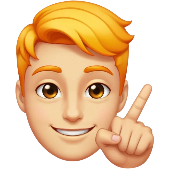 seductive smirking face with index finger up emoji