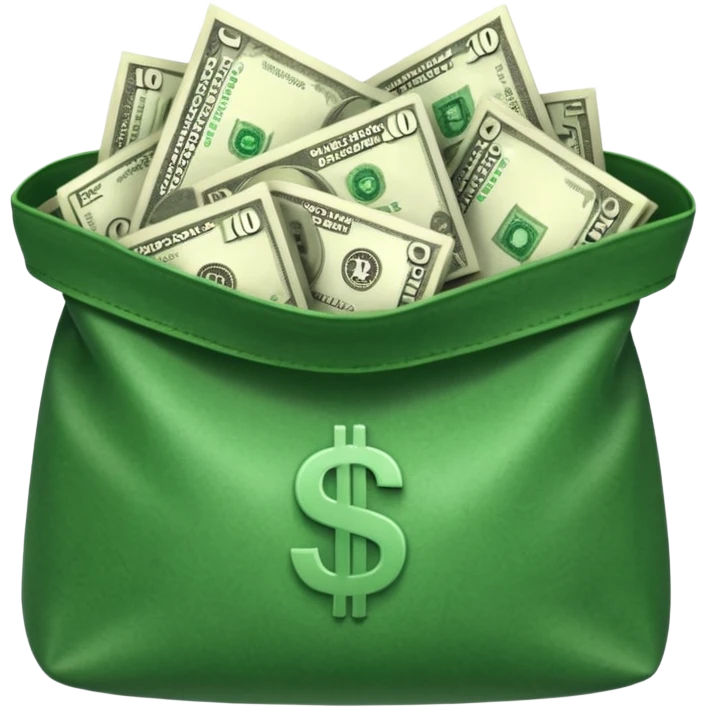 dollars in the bag emoji