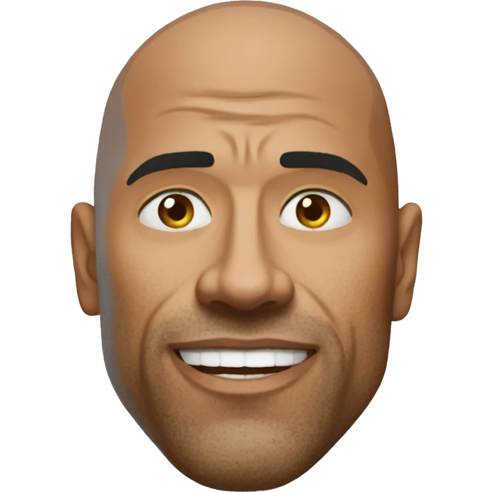 The rock side eye emoji