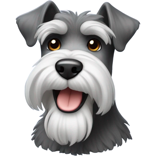 schnauzer-smiling emoji